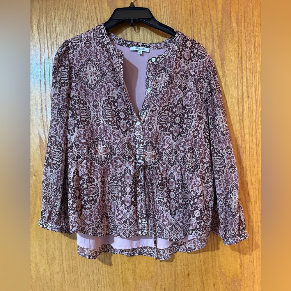 WORN ONCE: MADEWELL PATTERN SHIRT
